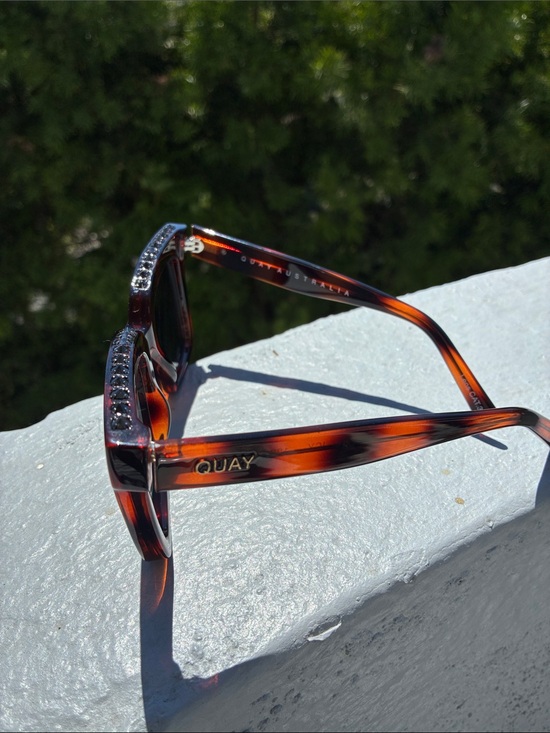 Quay Australia Tortoise Shell Cat Eye Sunglasses with Black Lenses main image 4
